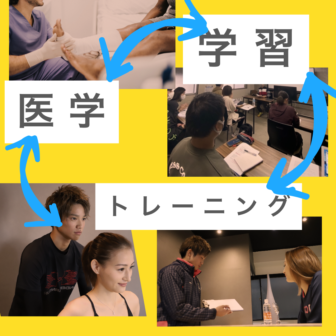 骨盤矯正をしている女性
